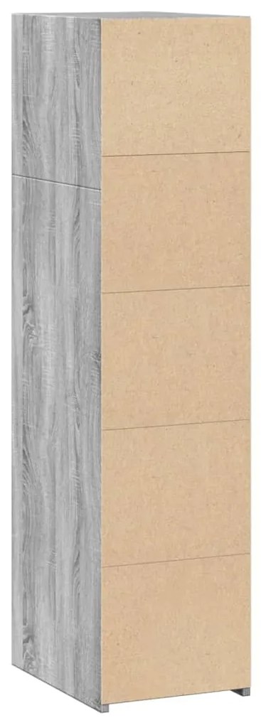 vidaXL Ντουλάπι Γκρι Sonoma 30x41x124 εκ. από Επεξεργασμένο Ξύλο