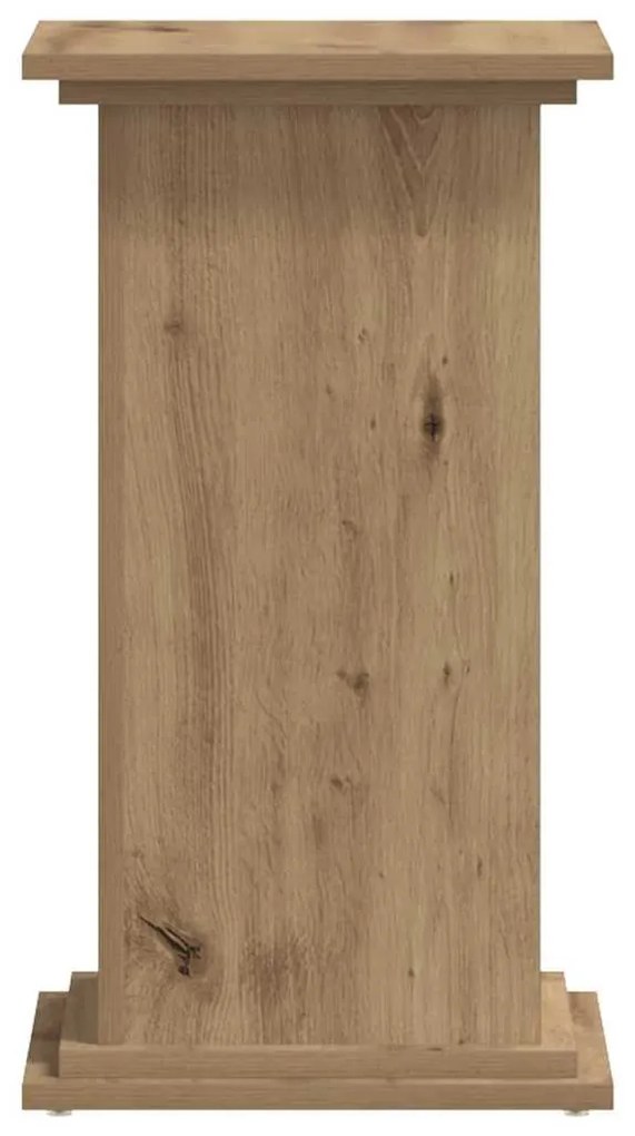 vidaXL Βάσεις Φυτών Αρτισιανή Δρυς 33x33x60 εκ. Επεξ. Ξύλο