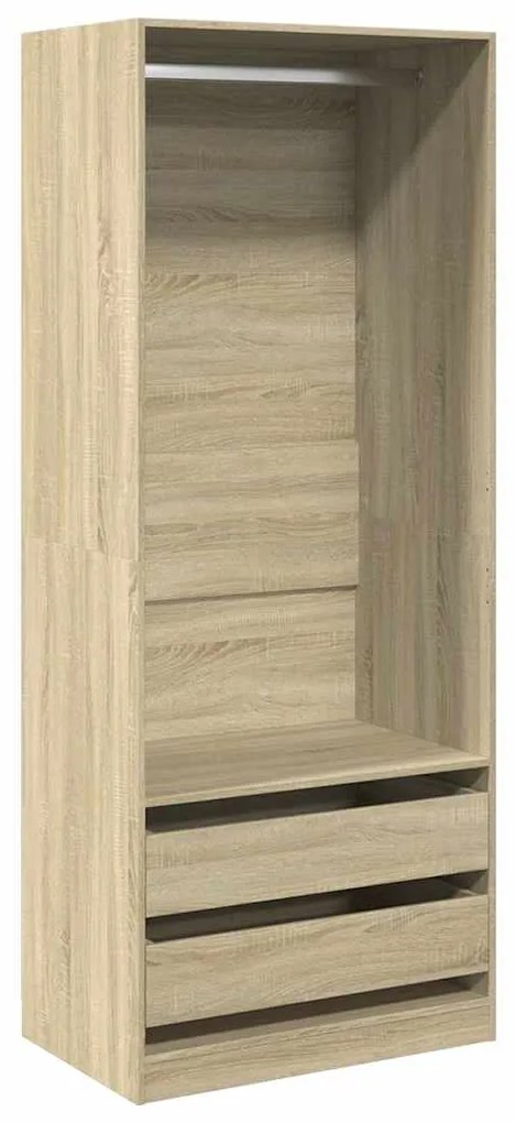 Ντουλάπα Χρώμα Sonoma Δρυς 80x50x200 εκ. από Επεξ. Ξύλο 3307749