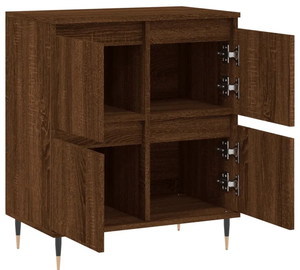 vidaXL Μπουφές Καφέ Δρυς 60x35x70 εκ. από Επεξεργασμένο Ξύλο
