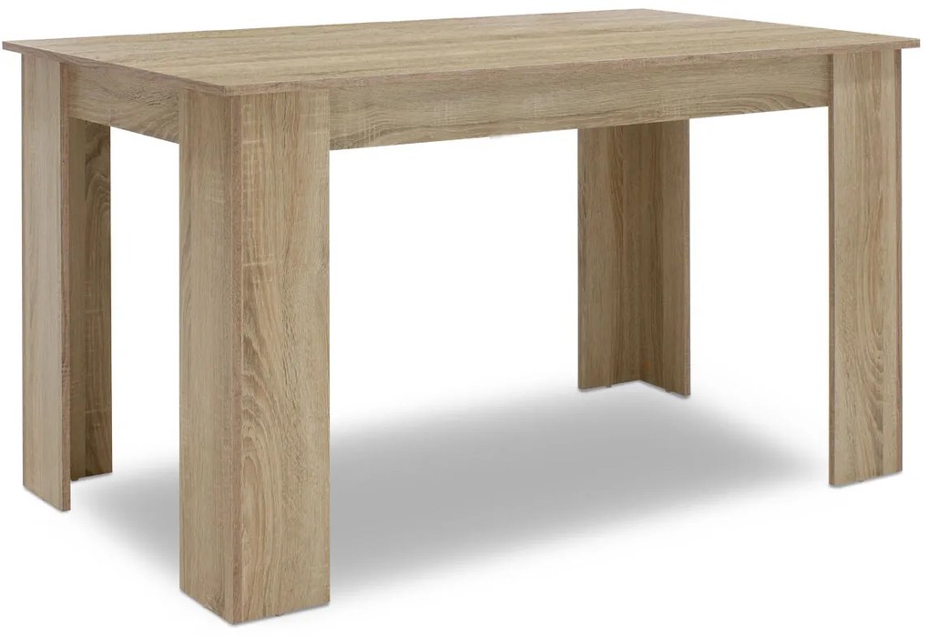 Τραπέζι Jason χρώμα sonoma 150x80x76,5εκ Υλικό: MDF &amp; 3D PAPER LAMINATED WOOD 16 MM 123-000071