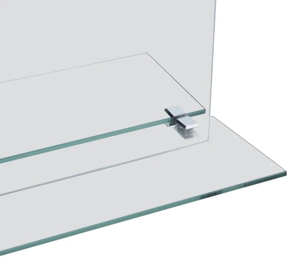 vidaXL Καθρέφτης Τοίχου με Ράφι 40 x 60 εκ. από Ψημένο Γυαλί