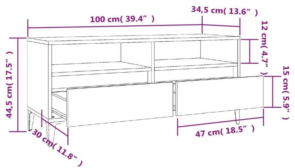 ΈΠΙΠΛΟ ΤΗΛΕΟΡΑΣΗΣ ΛΕΥΚΟ 100X34,5X44,5 ΕΚ. ΕΠΕΞΕΡΓΑΣΜΕΝΟ ΞΥΛΟ 831901