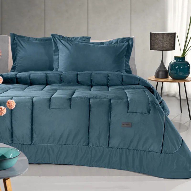 Πάπλωμα Ημίδιπλο (180x240) Guy Laroche Scarlett Blue Saphire