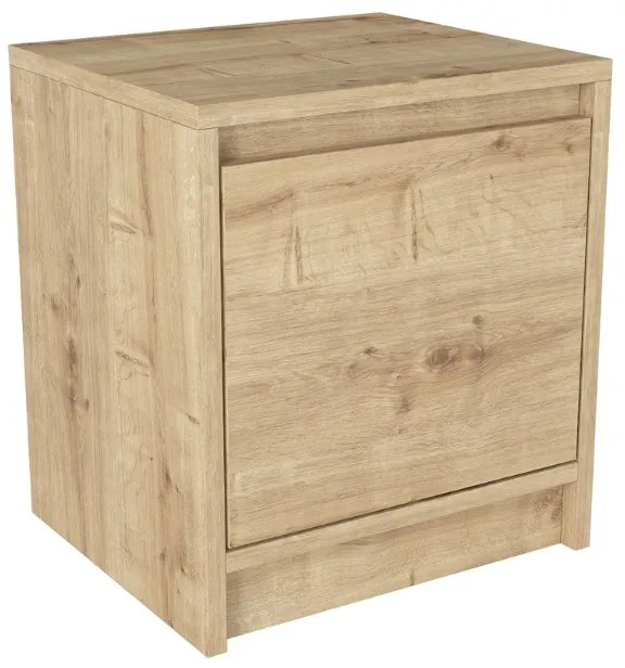 Κομοδίνο Conve Megapap χρώμα sapphire oak 40x35x45εκ.