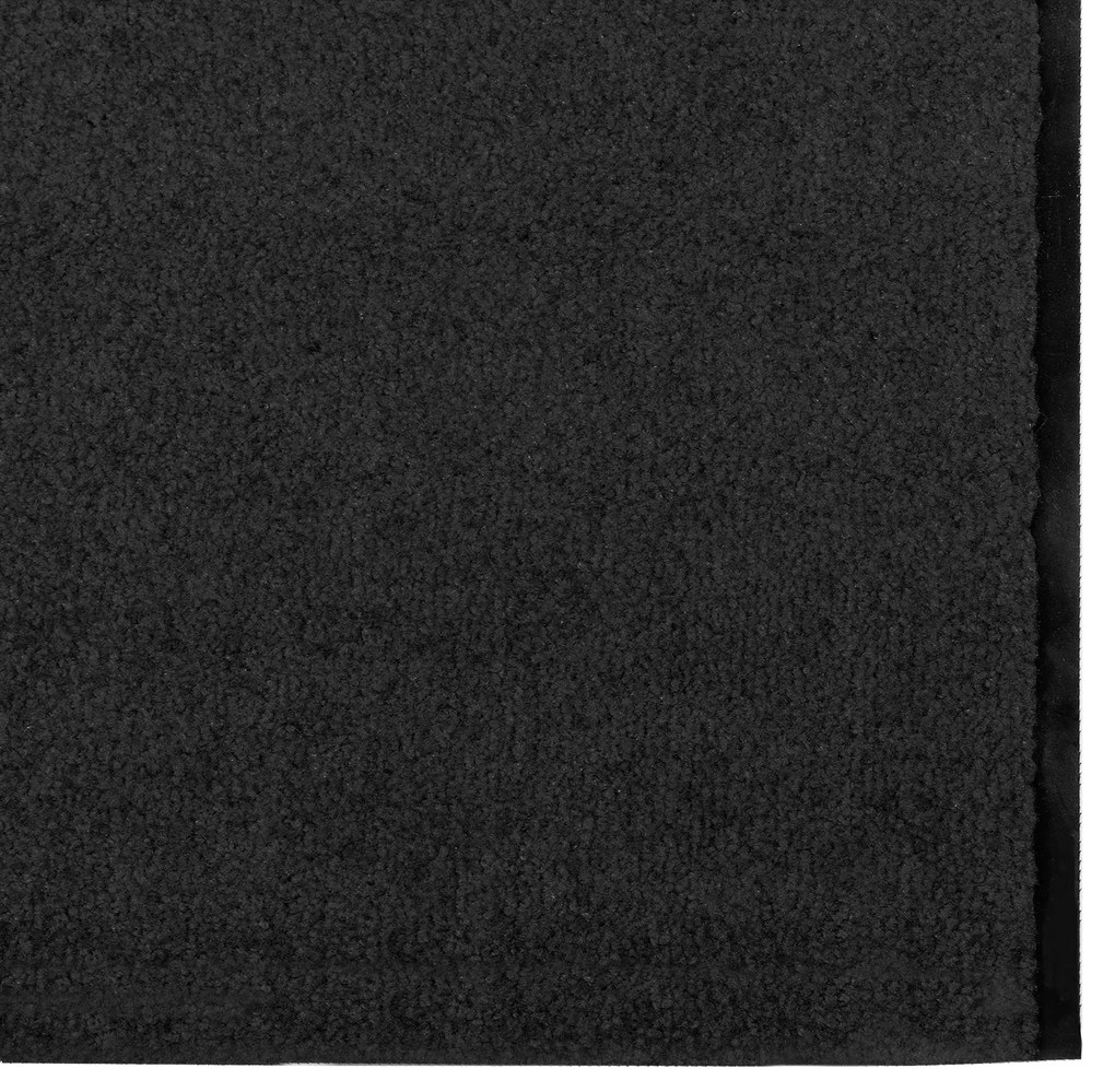 vidaXL Πατάκι Πόρτας Ορθογώνιο Μαύρο 120x350 εκ