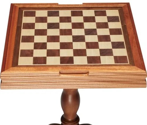 VEVOR 3-IN-1 Chess Checkers Backgammon Table Set, 18 Inch Premium Wooden Chess Table, Deluxe Combo Game Table Furniture Set, Chess Set Board Game Gift for Family Board Games