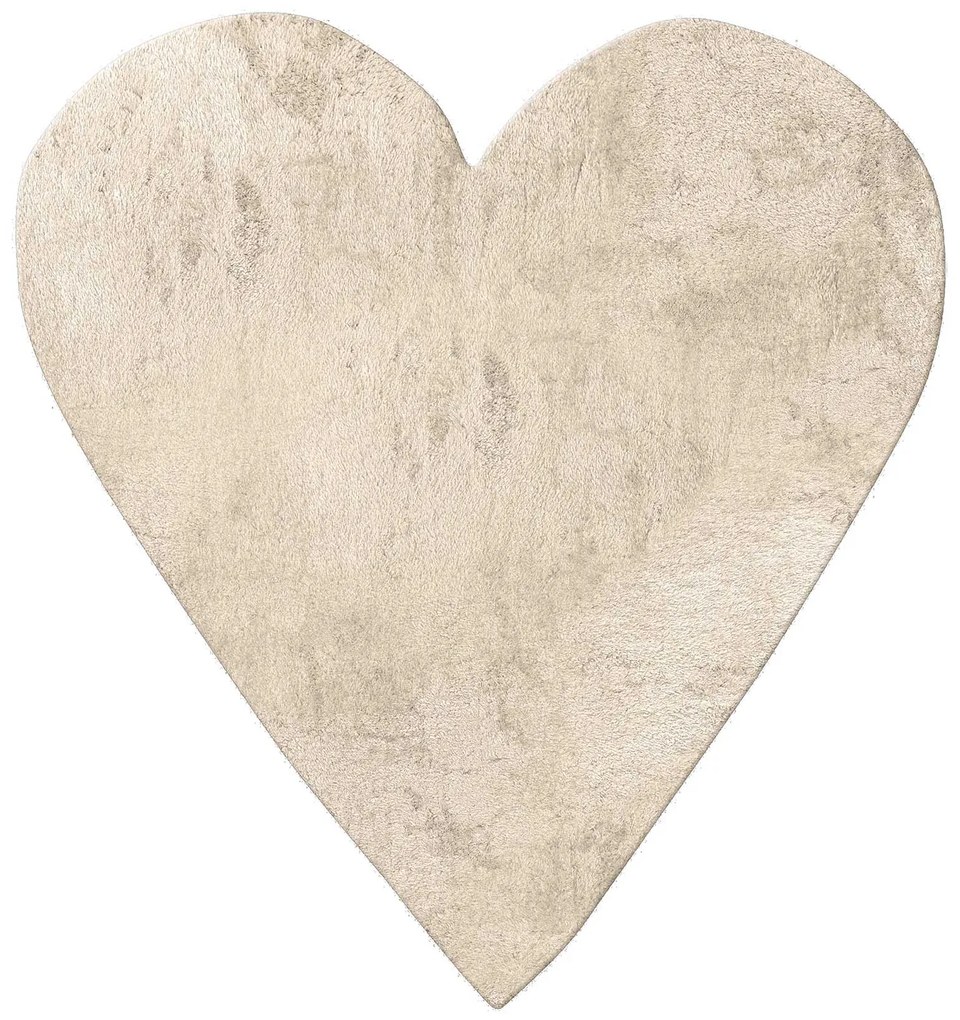 Παιδικό Χαλί FEATHERY BEIGE HEART 120 x 120 εκ.