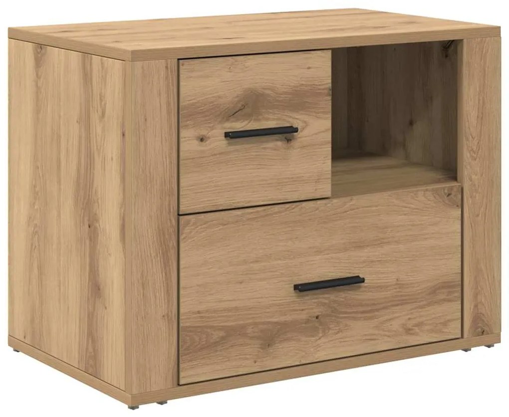 vidaXL Κομοδίνο Artisan Oak 35 x 60 x 50 εκ. Επεξεργασμένο ξύλο