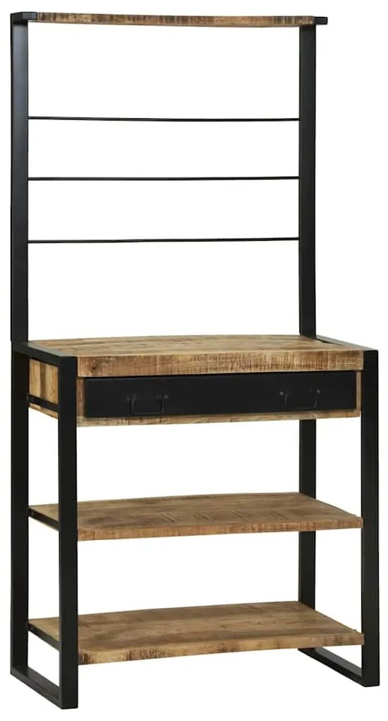 vidaXL Ράφι κουζίνας Καφέ 80 x 40 x 160 cm Μασίφ ξύλο μάνγκο