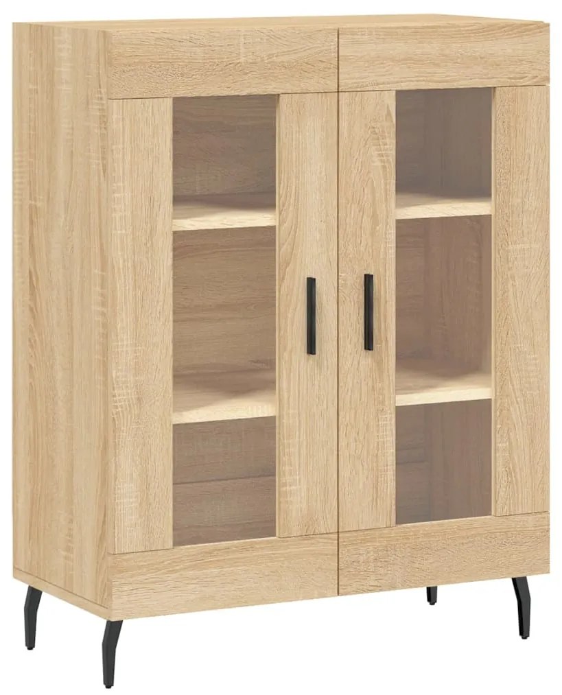 vidaXL Ντουλάπι Sonoma δρυς 69,5 x 34 x 180 εκ. από Επεξεργασμένο Ξύλο