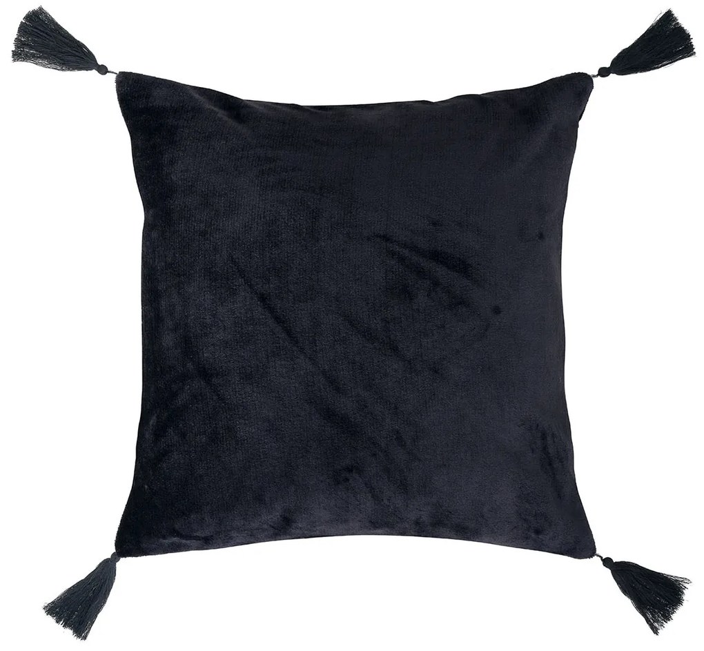 Βελουτέ Διακοσμητικό Μαξιλάρι (50x50) Kentia Stylish Ivanna 30 Black