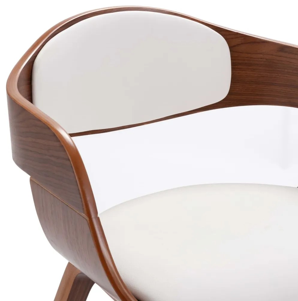 vidaXL Καρέκλες Τραπεζαρίας 4 τεμ. από Λυγισμένο Ξύλο/Συνθετικό Δέρμα