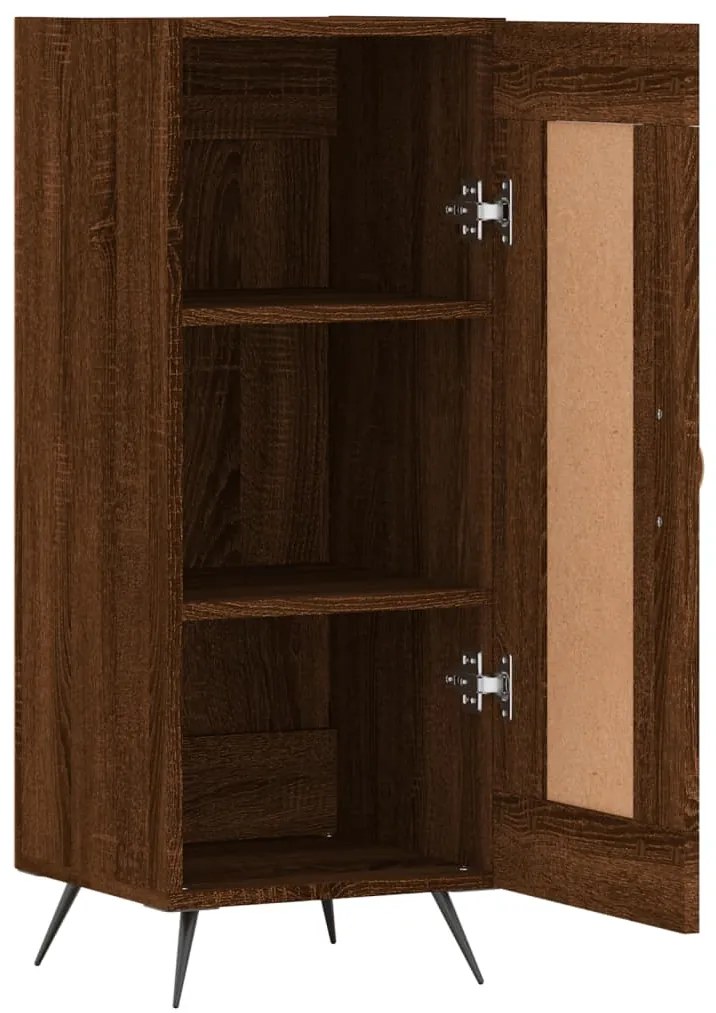 vidaXL Ντουλάπι Καφέ Δρυς 34,5 x 34 x 90 εκ. Επεξεργασμένο Ξύλο