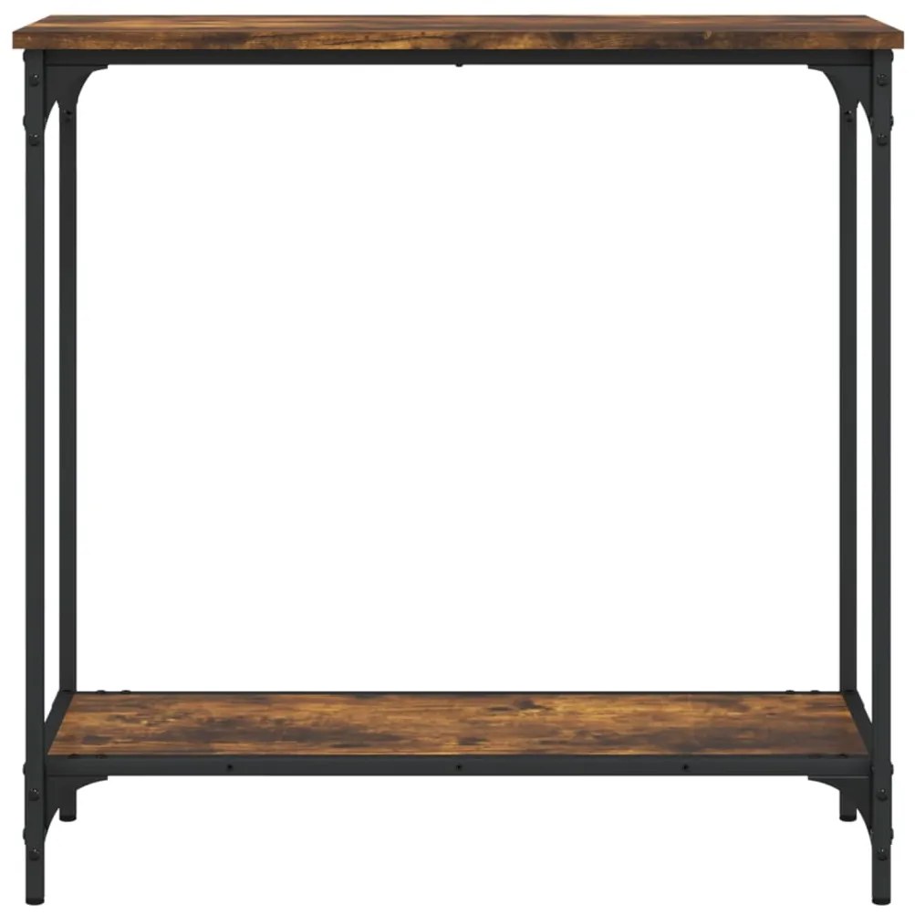 vidaXL Τραπέζι Κονσόλα Καπνιστή Δρυς 75 x 30,5 x 75 εκ. Επεξεργ. Ξύλο