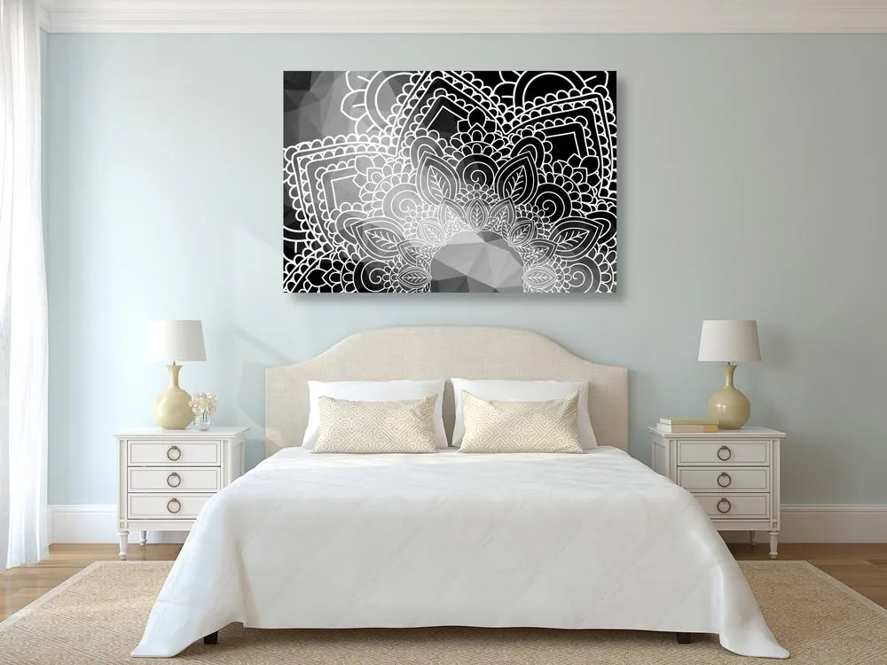 Στοιχεία εικόνας Mandalas σε ασπρόμαυρο - 60x40