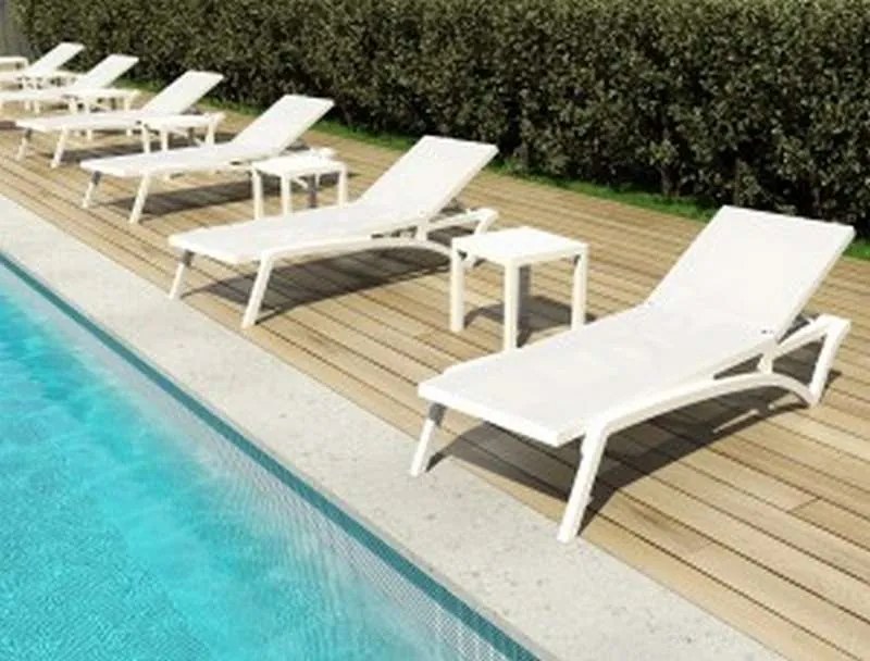 Τραπεζάκι πολυπροπυλένιου Ocean 45X45 Λευκό