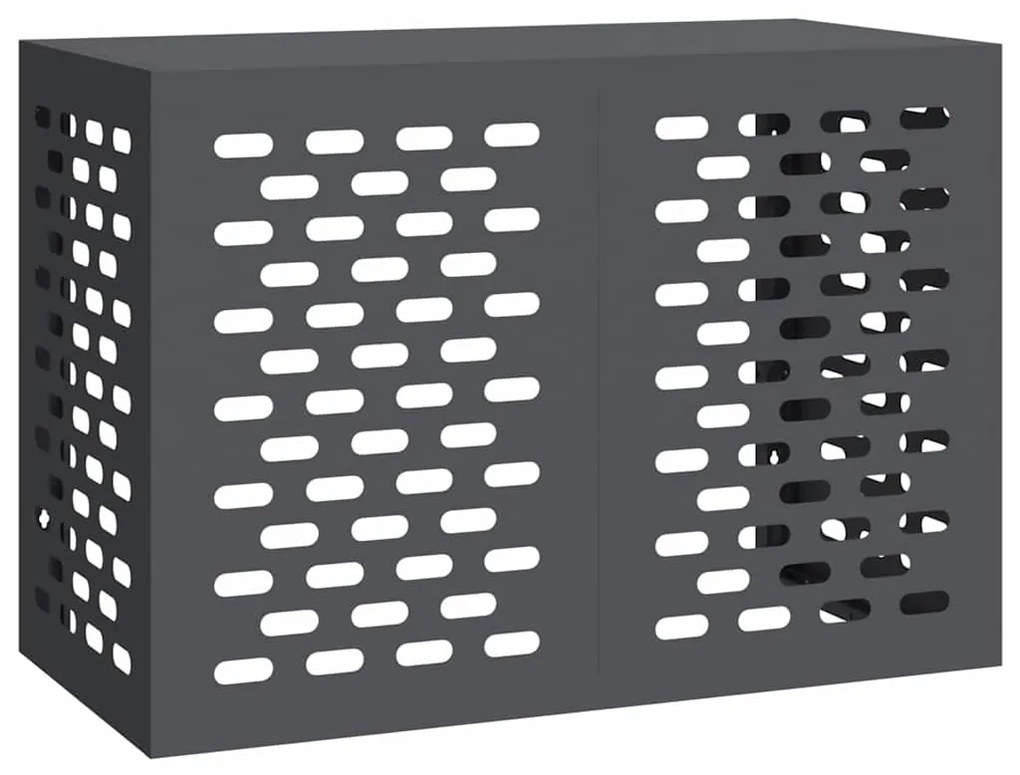 vidaXL Κάλυμμα κλιματιστικού Ανθρακί 100 x 50 x 70 cm Ατσάλι