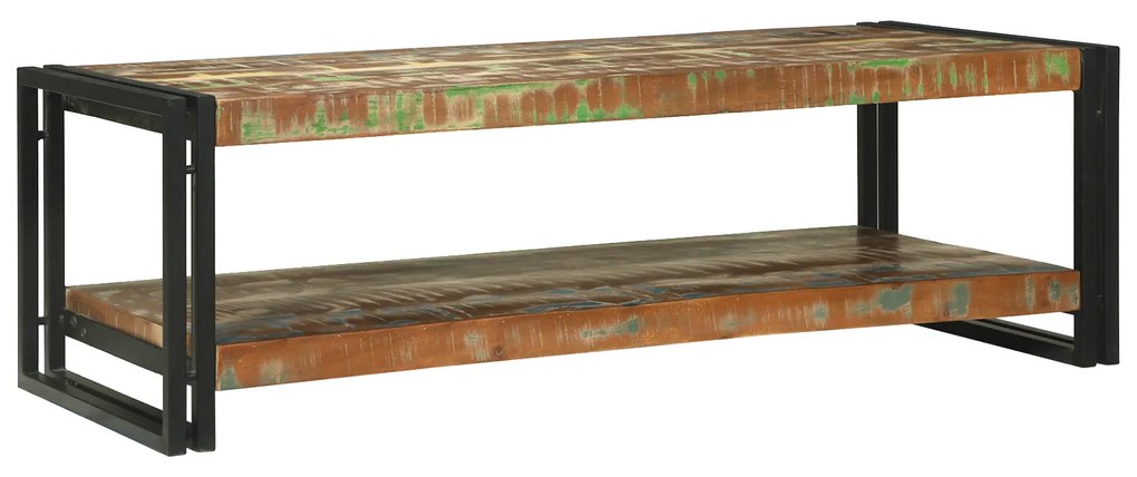 vidaXL Τραπεζάκι Σαλονιού Πολυχρωμο 120x50x38 εκ. Στερεό ανακυκλωμένο ξύλο