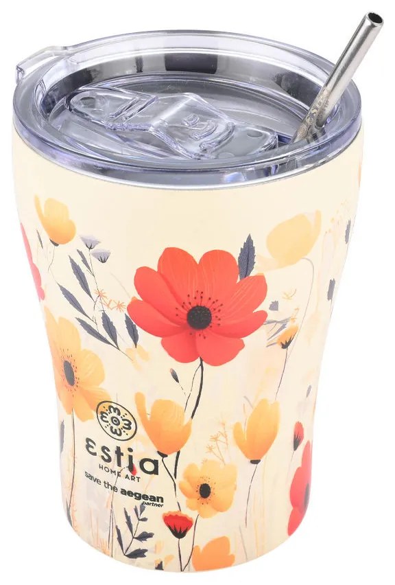 ESTIA ΘΕΡΜΟΣ COFFEE MUG SAVE THE AEGEAN 350ml SUMMER REVERIE