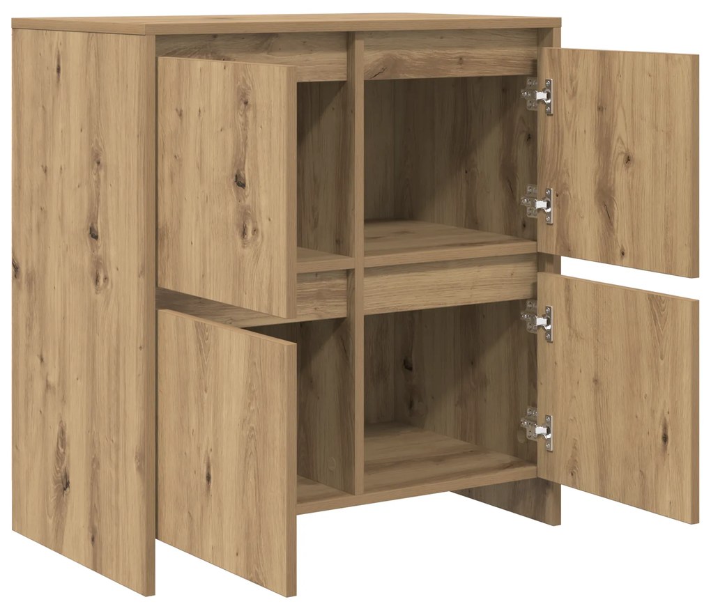 vidaXL Πλαϊνό γραφείο artisan δρυς 70 x 41 x 75 εκ. Επεξεργασμένο ξύλο