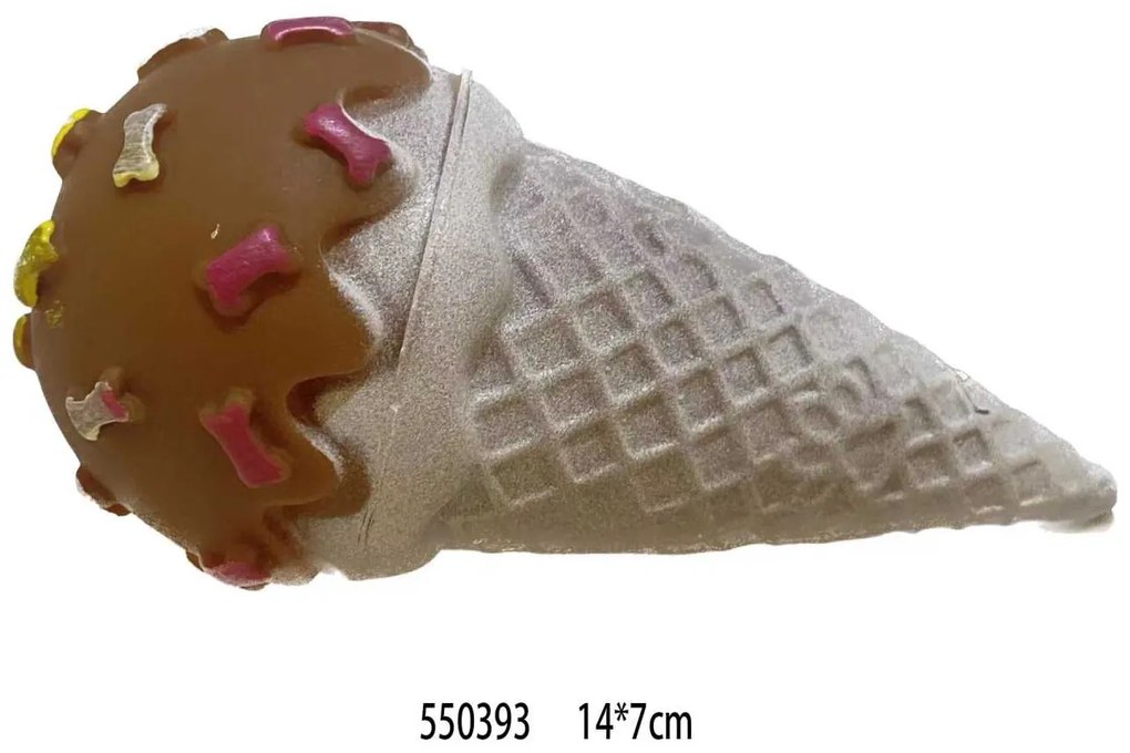 Παιχνίδι σκύλου Latex Ice Cream- 14x7cm - 12pcs - 550393
