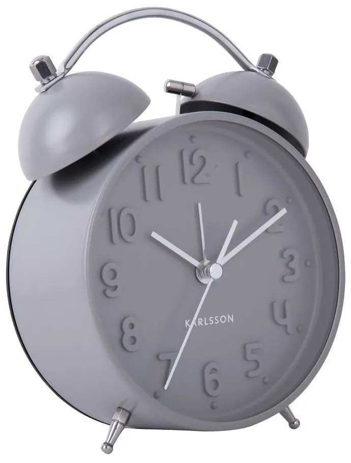 Επιτραπέζιο Ρολόι - Ξυπνητήρι KA5784GY Iconic Grey Karlsson Metal
