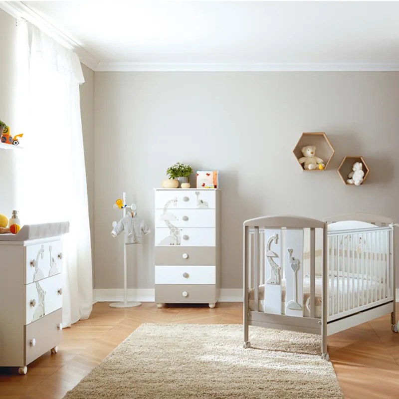 Ολοκληρωμένο βρεφικό δωμάτιo PALI Savana με μπανάκι-αλλαξιέρα και προίκα κούνιας +<b>ΔΩΡΟ</b> ΣΤΡΩΜΑ