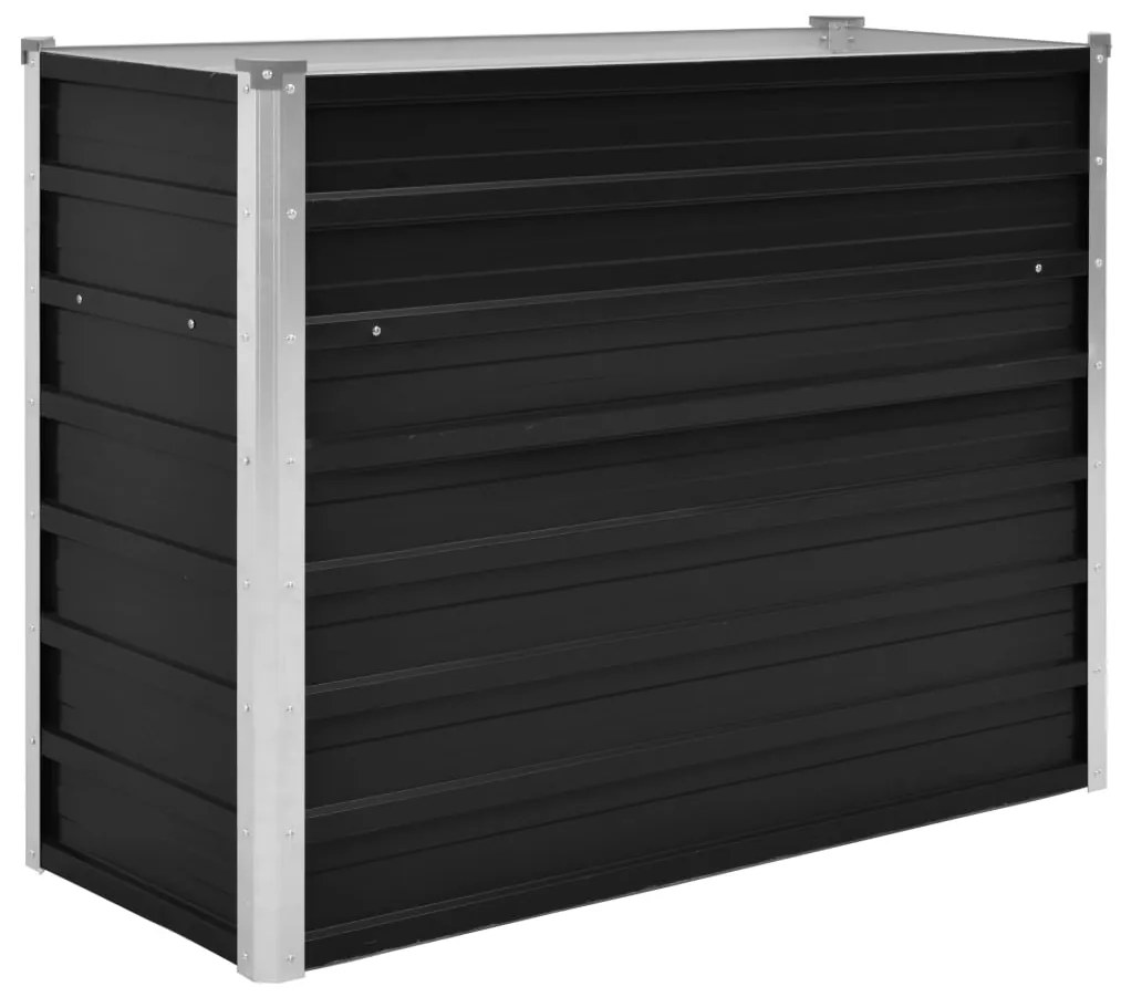 vidaXL Ζαρντινιέρα Υπερυψωμένη Ανθρακί 100x40x77 εκ. Γαλβαν. Χάλυβας