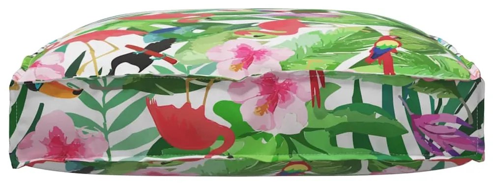 vidaXL Μαξιλάρι παλέτας για κάθισμα Floral Πολύχρωμο 80 x 80 x 12 cm
