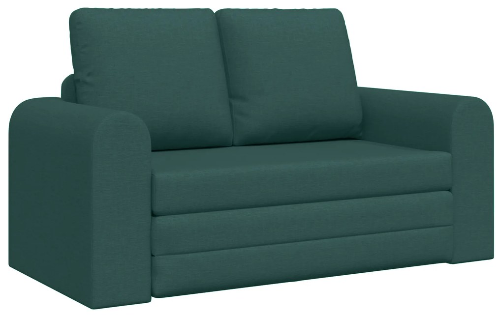 vidaXL Σαλονάκι Κρεβάτι 2 σε 1 Σκούρο Πράσινο 148x71x83 cm Υφάσματος