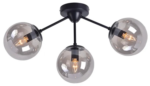 Φωτιστικό Επίτοιχο Aca OD807003C BOMBAY Μαύρο Ματ (Black Mat)