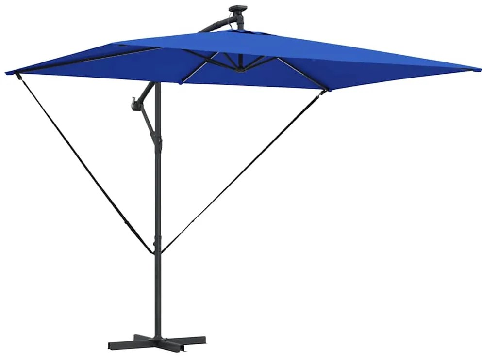vidaXL Ομπρέλα Cantilever Banana Μπλε 294 x 200 x 254 εκ.