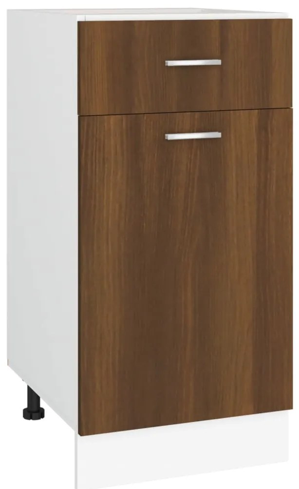 vidaXL Ντουλάπι με Συρτάρια "Lyon" Καφέ Δρυς 40x46x81,5 εκ. από Τεχνητό Ξύλο