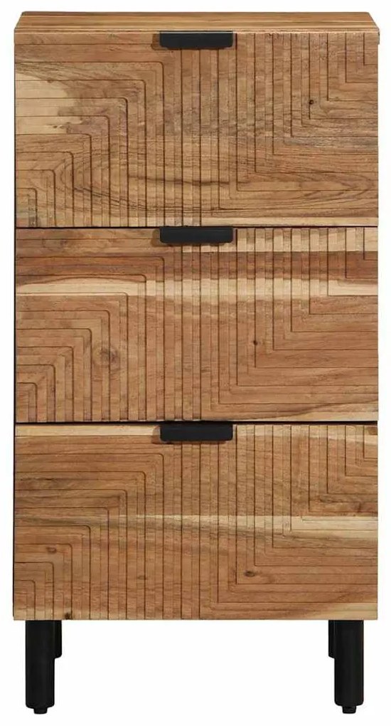 vidaXL Συρταριέρα με ράφι Καφέ 40 x 33 x 75 εκ. Μασίφ ξύλο ακακίας