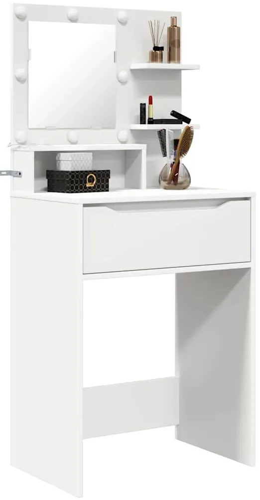 vidaXL Τραπέζια Ντυσίματος Κρεβατοκάμαρας Λευκό 80 x 39,6 x 135 εκ