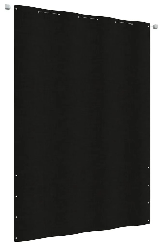 Διαχωριστικό Βεράντας Μαύρο 160 x 240 εκ. Ύφασμα Oxford - Μαύρο