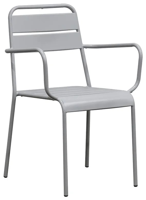 WOODWELL Ε544,1BRIO Πολυθρόνα-Pro Στοιβαζόμενη, Μέταλλο Βαφή Cool Grey 4C 57x58x84cm Ε544,1