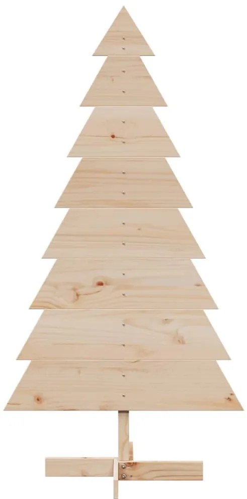 vidaXL Χριστουγεννιάτικο Δέντρο Ξύλινο Διακόσμηση 150 εκ. Μασίφ Πεύκο