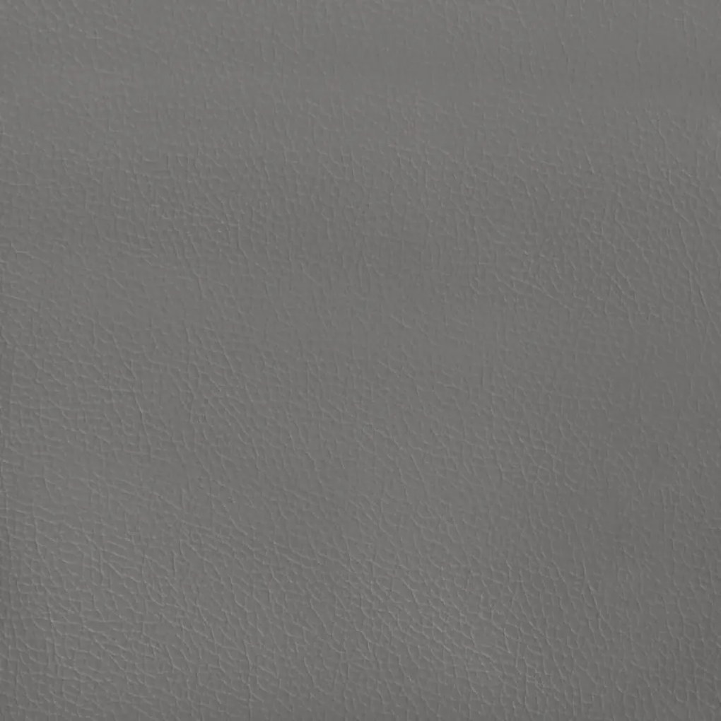 Κεφαλάρι με Πτερύγια Γκρι 163x23x118/128 εκ.Συνθετικό Δέρμα - Γκρι