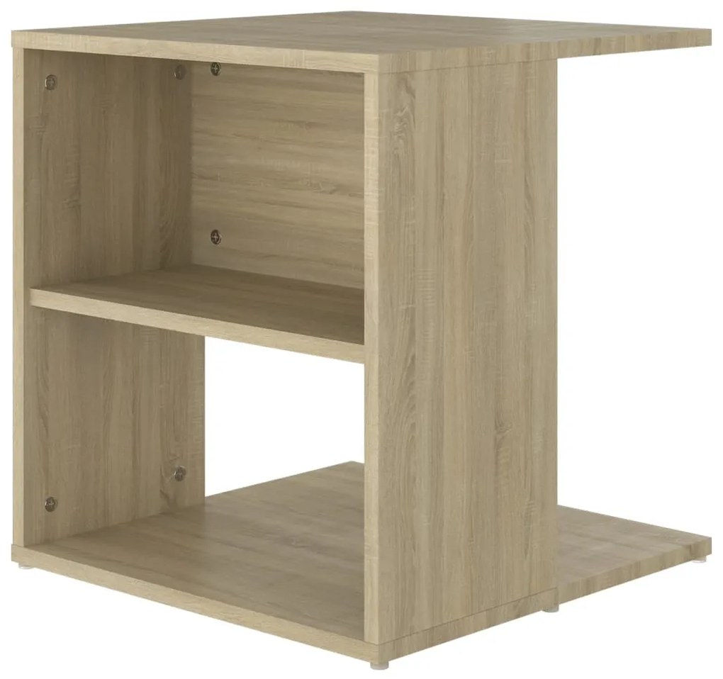 vidaXL Τραπέζι Βοηθητικό Sonoma Δρυς 45 x 45 x 48 εκ. από Μοριοσανίδα