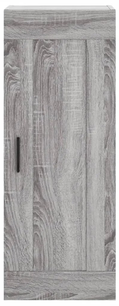 vidaXL Μπουφές Sonoma Γκρι 34,5 x 34 x 180 εκ. από Επεξεργασμένο Ξύλο