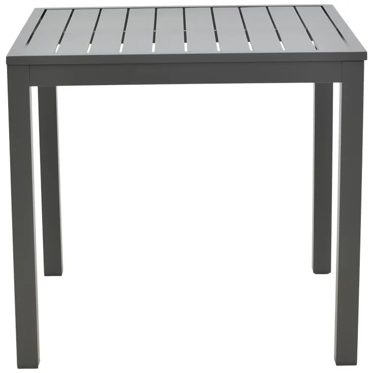 Τραπεζαρία Moly - Kliton Ι σετ 5τεμ ανθρακί αλουμίνιο και textilene σε ανθρακί απόχρωση 80x80x74εκ 80x80x74 εκ.