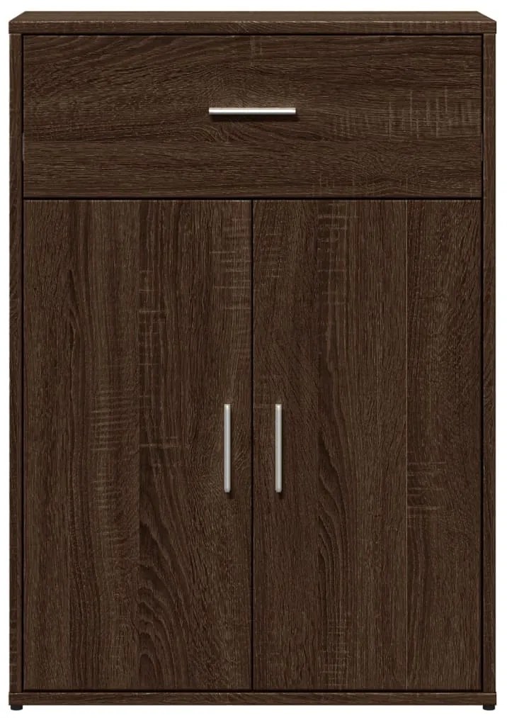 vidaXL Βοηθητικά Ντουλάπια 2 τεμ. Καφέ Δρυς 60x30x84 εκ. Επεξ. Ξύλο