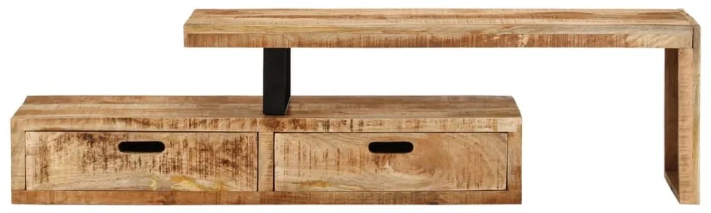 vidaXL Βάση Τηλεόρασης (118-200) x 30x40 εκ. από Μασίφ Ξύλο Μάνγκο