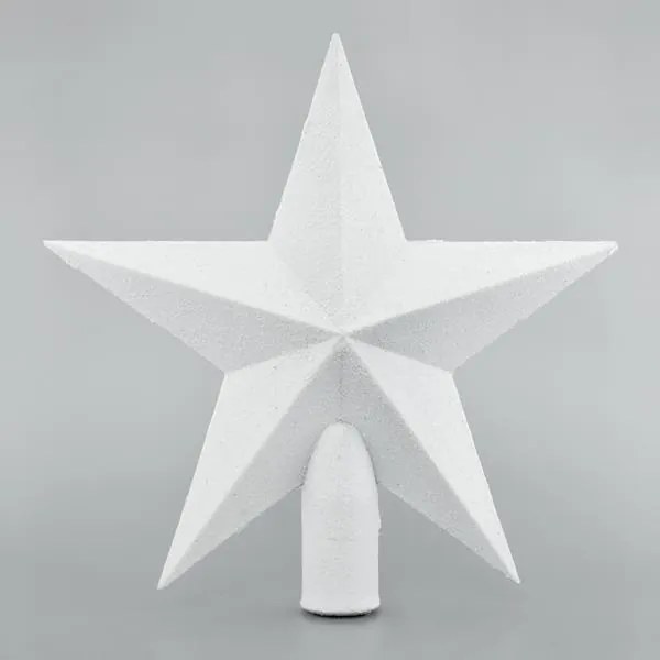 Eurolamp Κορυφή Δέντρου Αστέρι Υ20.5cm Λευκό 600-42574