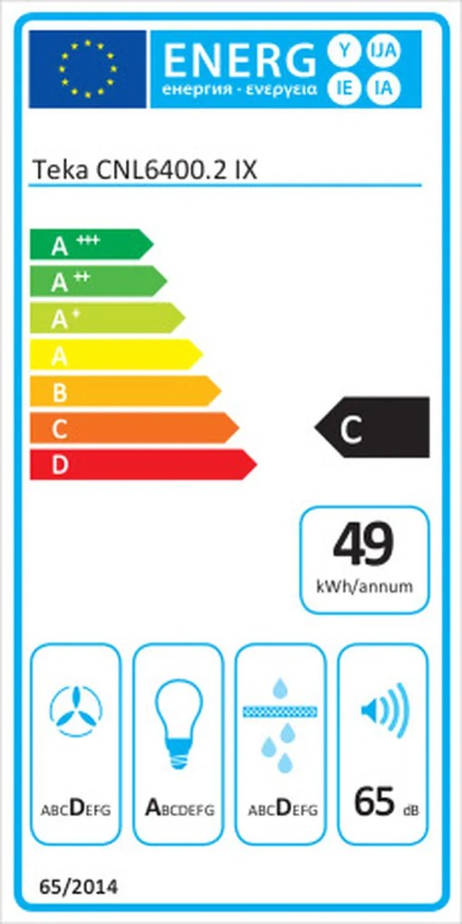 Συμβατικός Απορροφητήρας Teka CNL6400.2 Χάλυβας