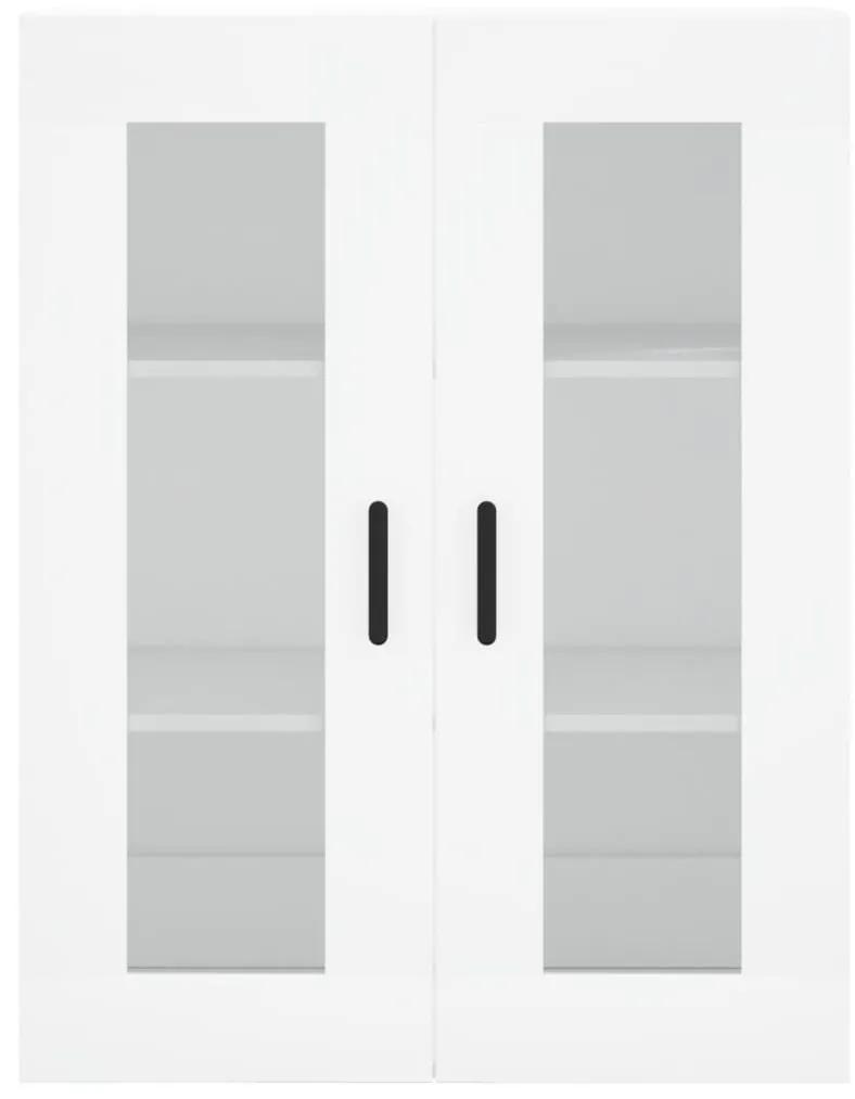 Ντουλάπια Επιτοίχια 2 τεμ. Λευκά από Επεξεργασμένο Ξύλο - Λευκό