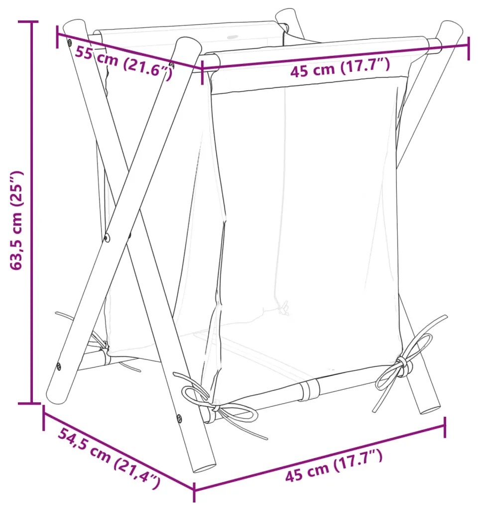 ΚΑΛΑΘΙ ΑΠΛΥΤΩΝ ΚΡΕΜ ΛΕΥΚΟ 45 X 55 X 63,5 ΕΚ. ΜΠΑΜΠΟΥ 368035