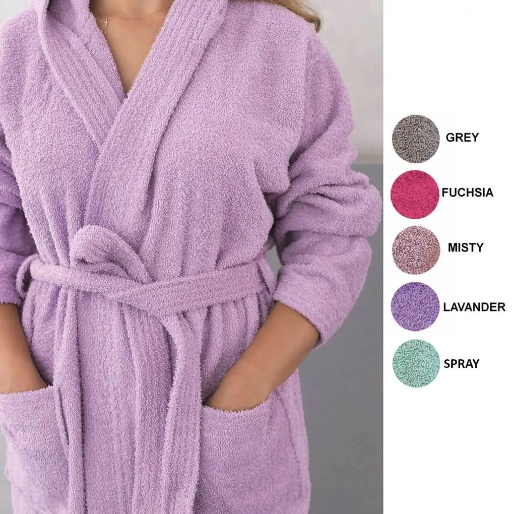 Μπουρνούζι Palamaiki Bathrobe Funky Mini Λιλά LARGE